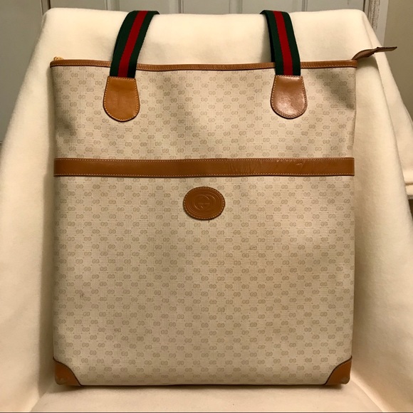 Gucci Handbags - ✨Vintage Gucci XL Micro G Tote Bag
